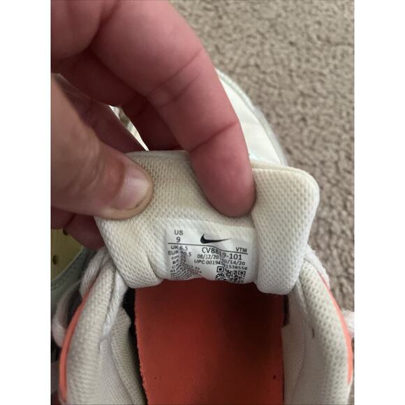 Womens Nike Air Max 90 Summit White Smoke Gray Mango Sneakers CV8819-101 Sz 9 - Picture 5 of 12